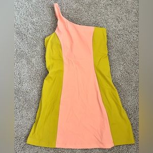 Outdoor Voices one shoulder dress